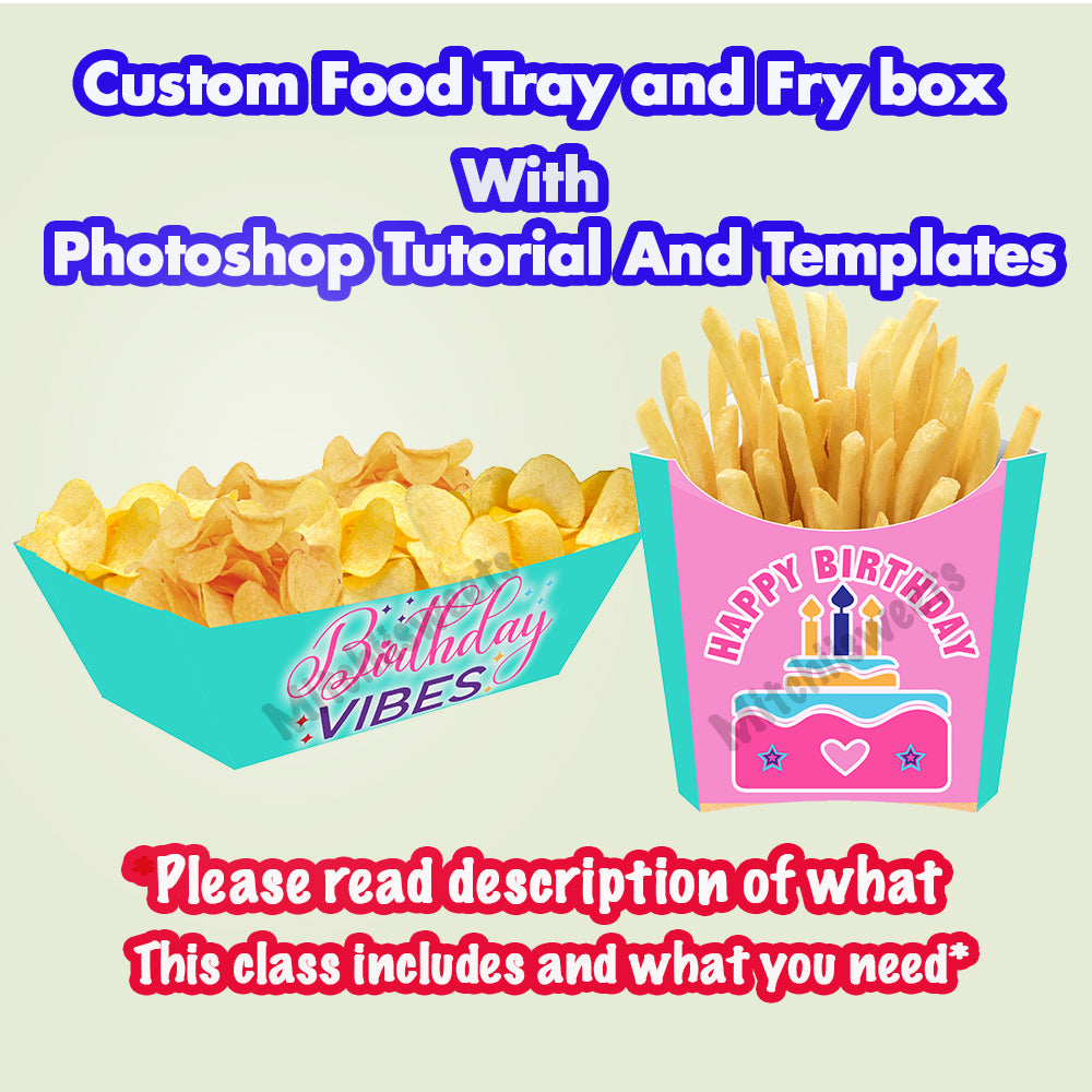 FOOD TRAY AND PHOTOSHOP BEGINNERS COURSE