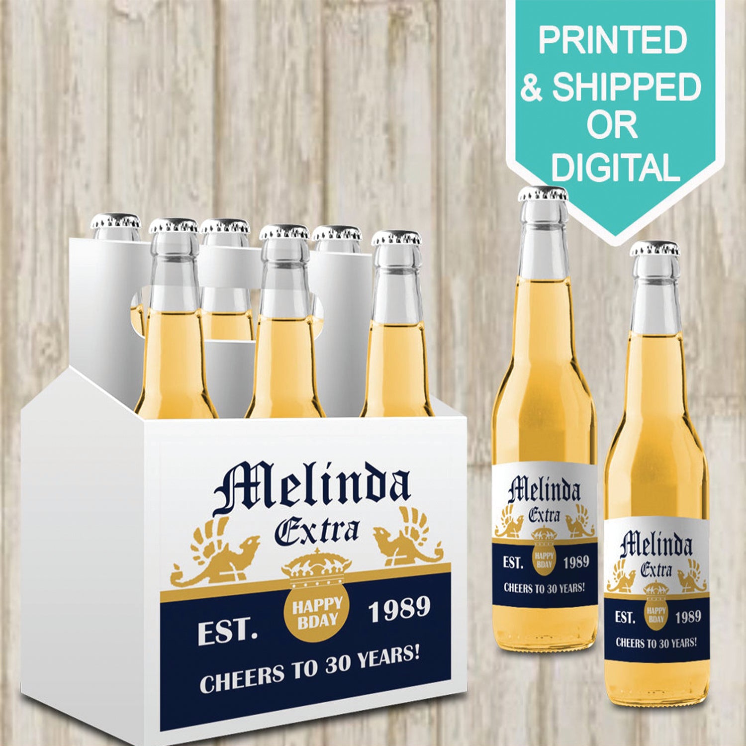 Personalized Beer Bottle- Beer Labels- Beer Bottles- Birthday Party Gifts- Custom Labels- Printable- Digital Favors