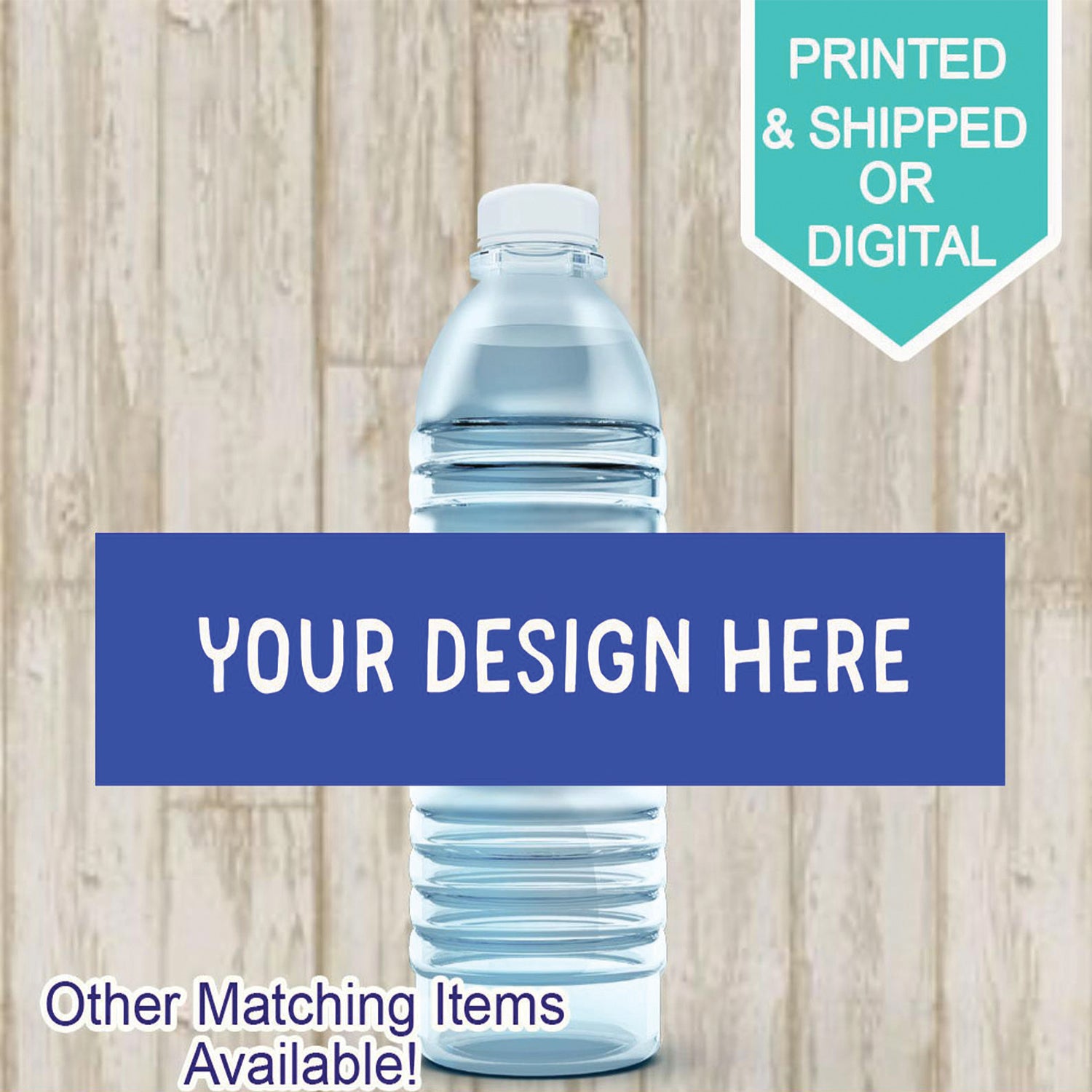 Personalized Water Bottle- Custom Water Bottle- Birthday - Party- Water labels- labels- Customized- Printed Water Label